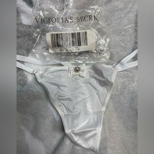Victoria’s Secret limited edition vintage satin vstring panty.  O/S vintage.